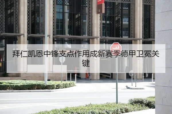 拜仁凯恩中锋支点作用成新赛季德甲卫冕关键